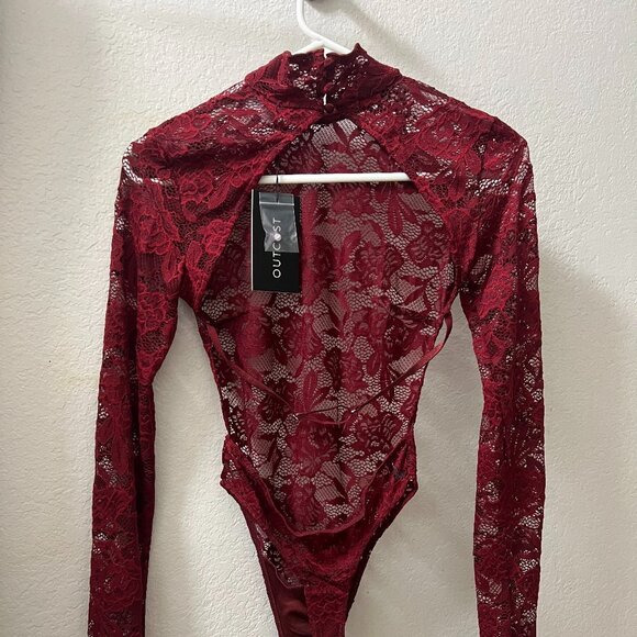Roselle Bodysuit Wine, Outcast Clothing, Size Small - Picture 2 of 7